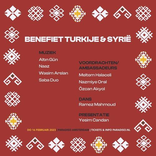 Benefiet Turkije & Syrië
